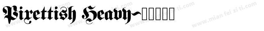 Pixettish Heavy字体转换